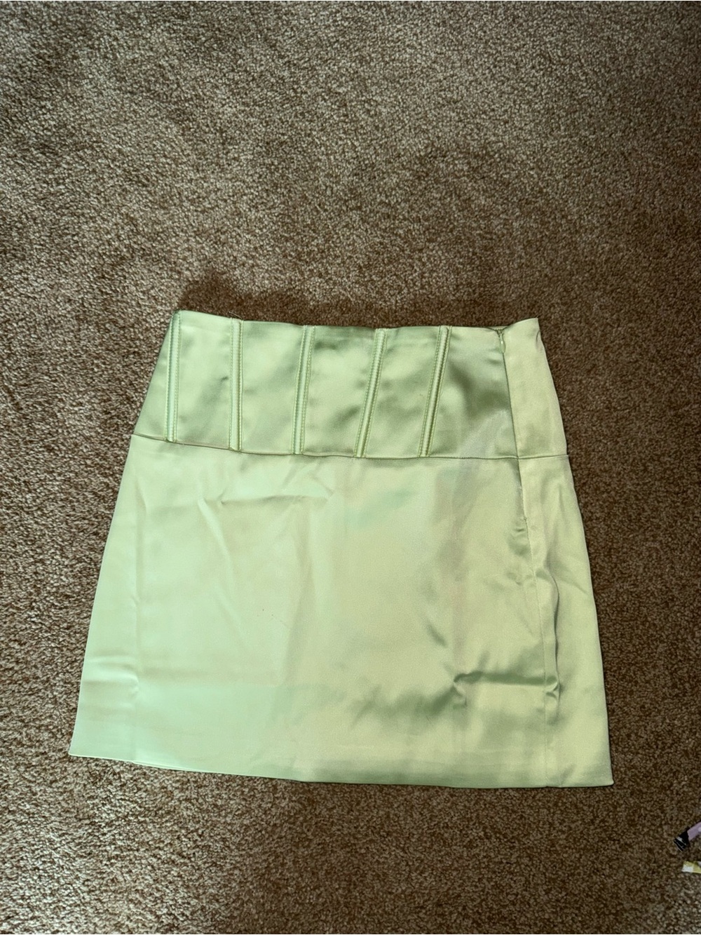 NWT Meshki Mint Green High-Waist Mini Skirt